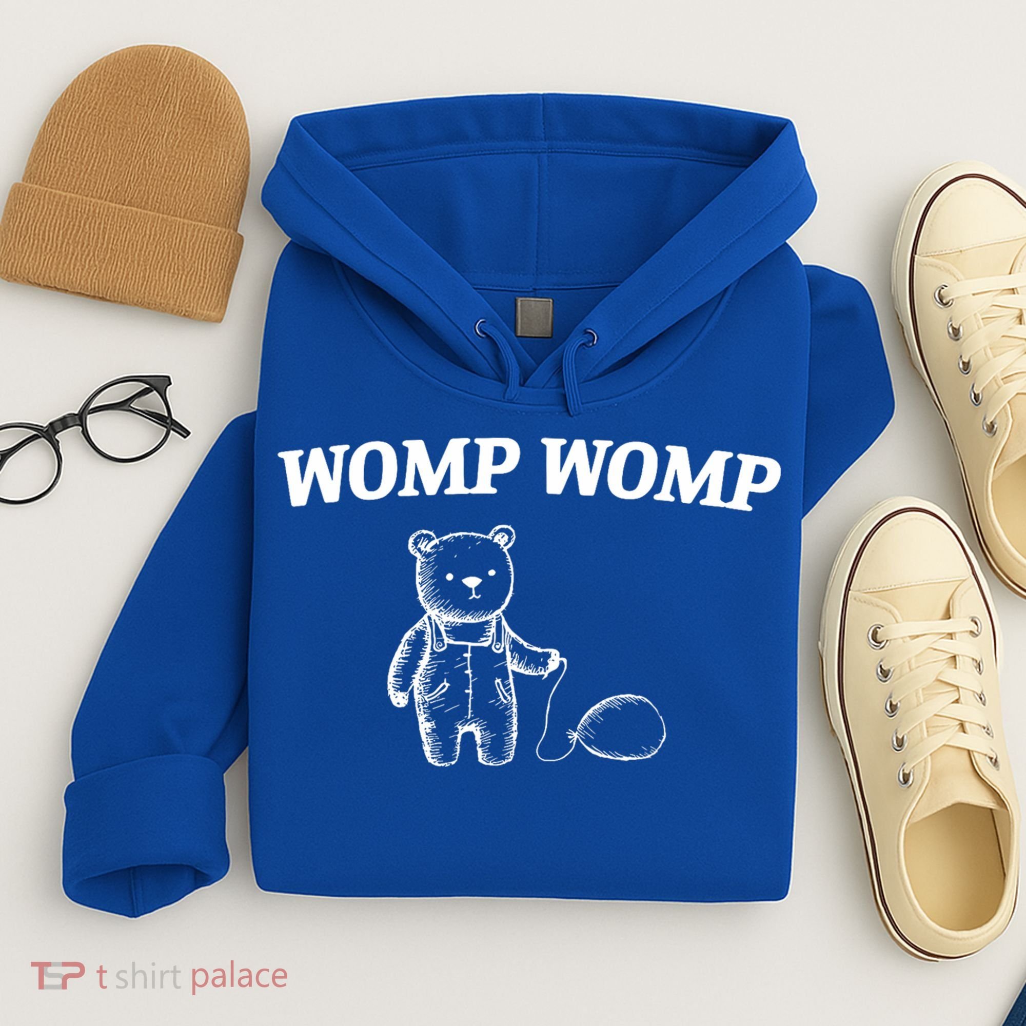 Womp Womp Funny Trending Quote Cartoon Bear Hoodie