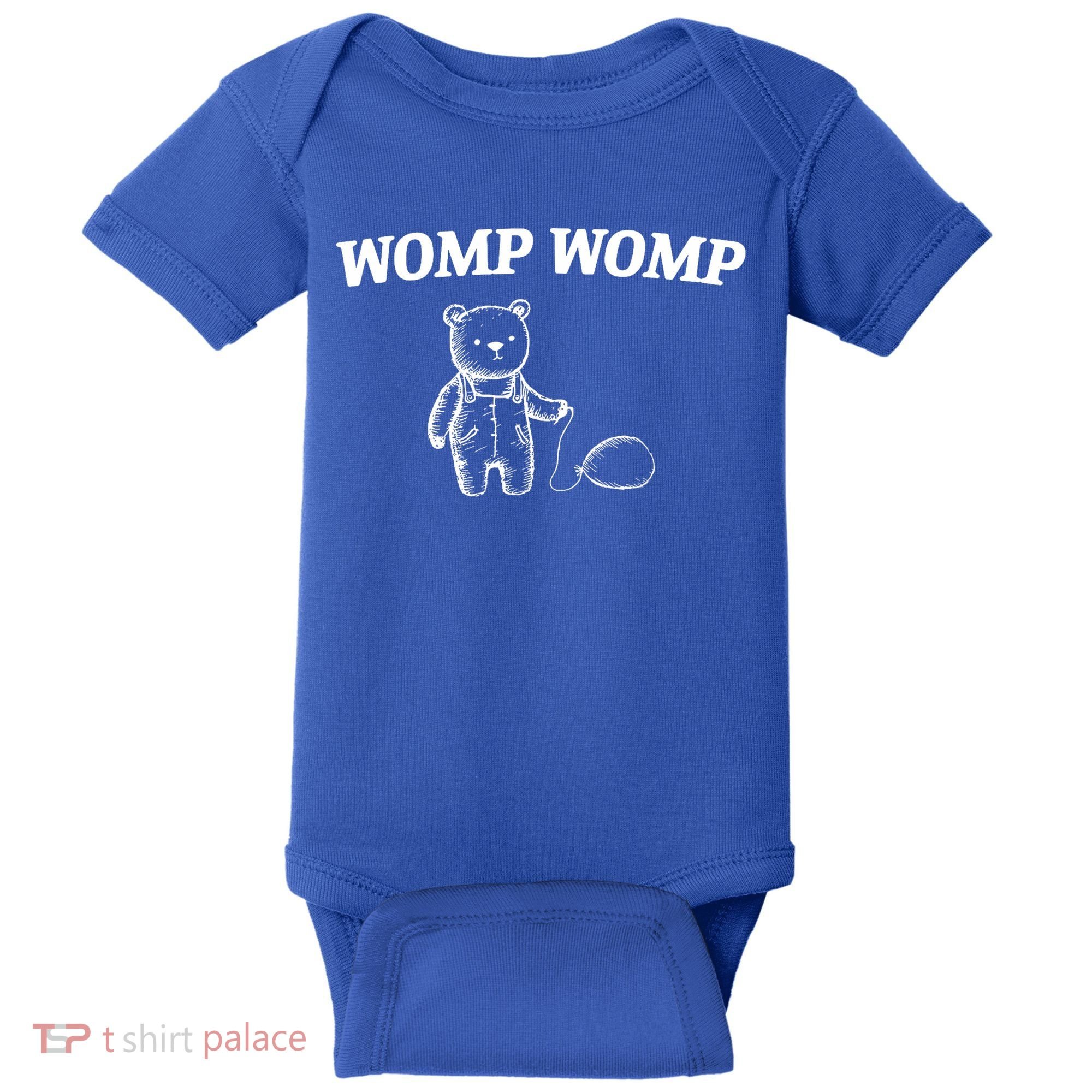 Womp Womp Funny Trending Quote Cartoon Bear Baby Bodysuit