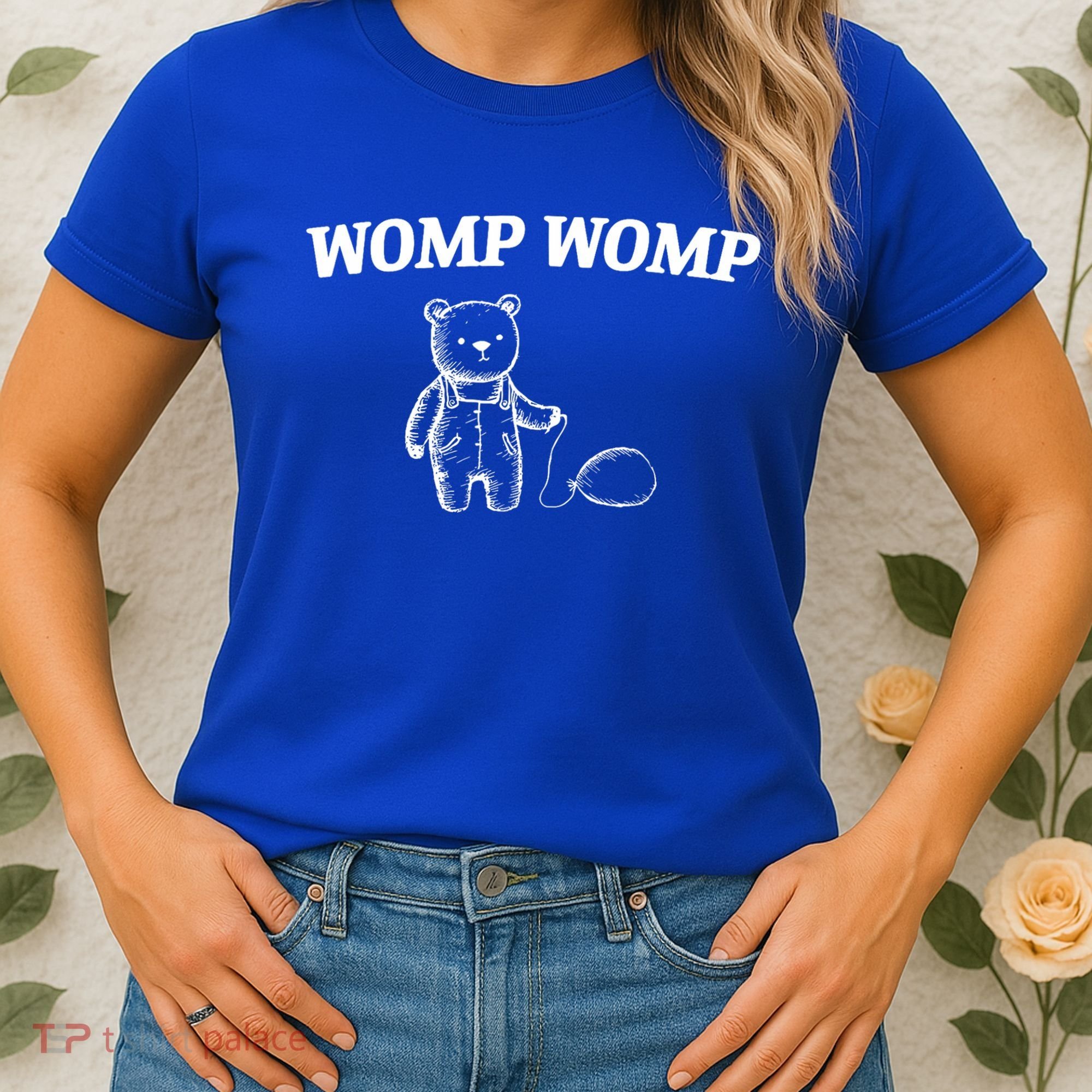 Womp Womp Funny Trending Quote Cartoon Bear Women's T-Shirt