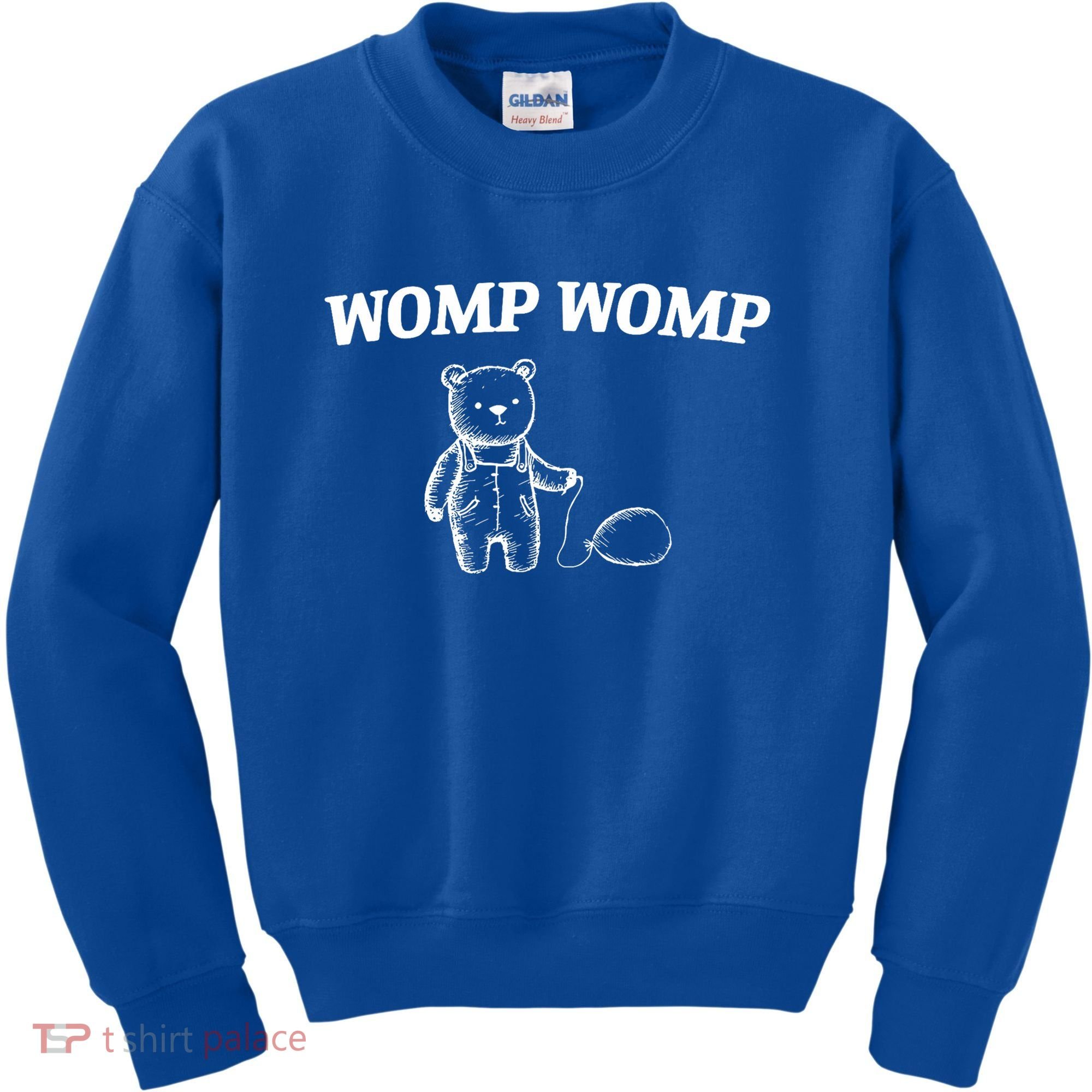Womp Womp Funny Trending Quote Cartoon Bear Kids Sweatshirt