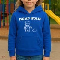 Womp Womp Funny Trending Quote Cartoon Bear Kids Hoodie thumb 3