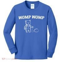 Womp Womp Funny Trending Quote Cartoon Bear Kids Long Sleeve Shirt thumb 0