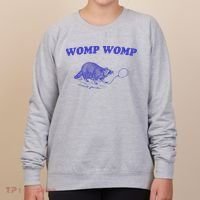 Womp Womp Funny Retro Raccoon Women's Sweatshirt thumb 0