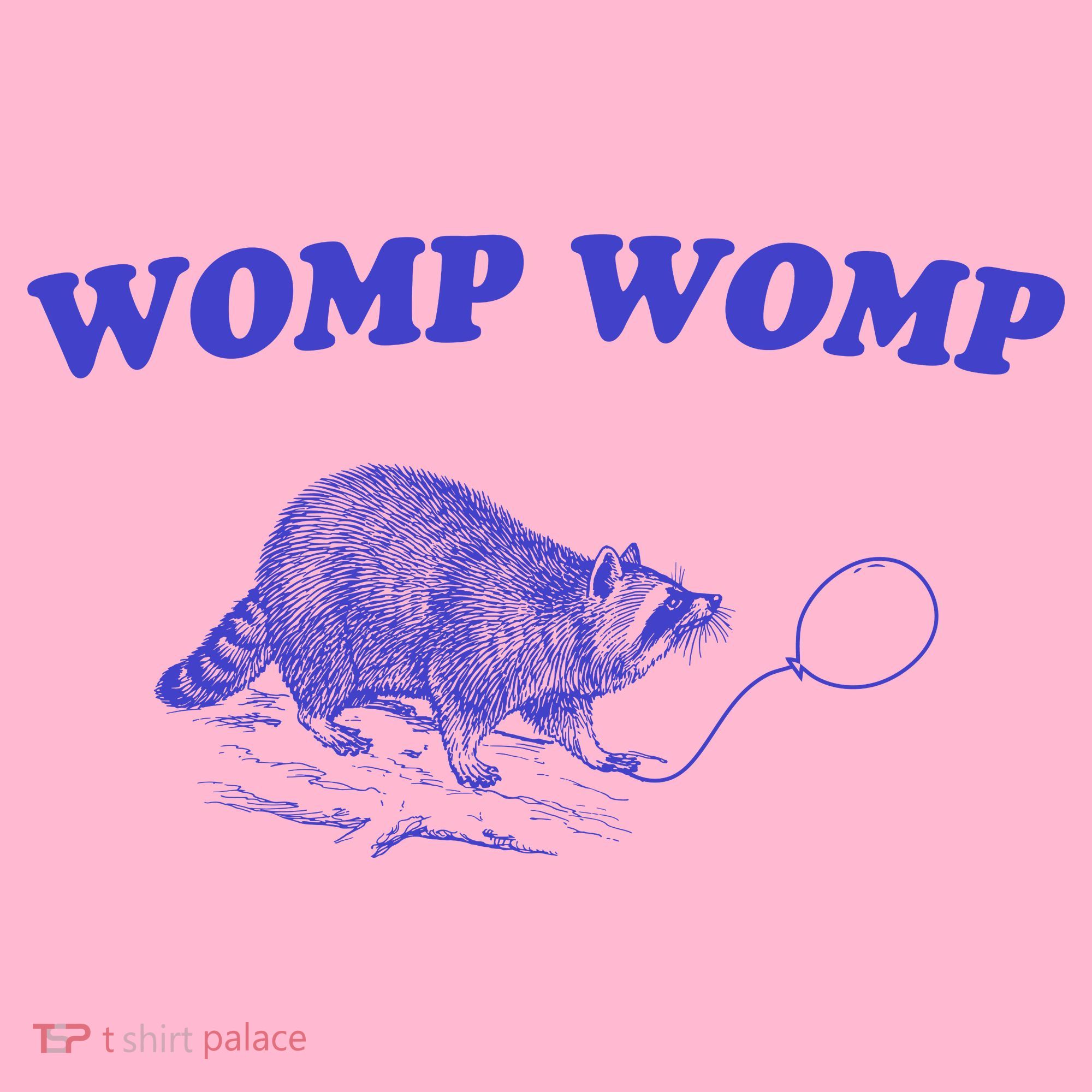 Womp Womp Funny Retro Raccoon Coaster