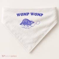 Womp Womp Funny Retro Raccoon USA-Made Doggie Bandana thumb 0