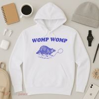 Womp Womp Funny Retro Raccoon Hoodie thumb 3