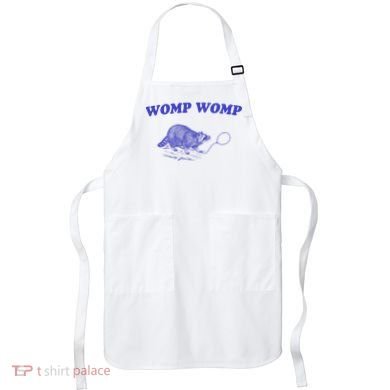Womp Womp Funny Retro Raccoon Apron