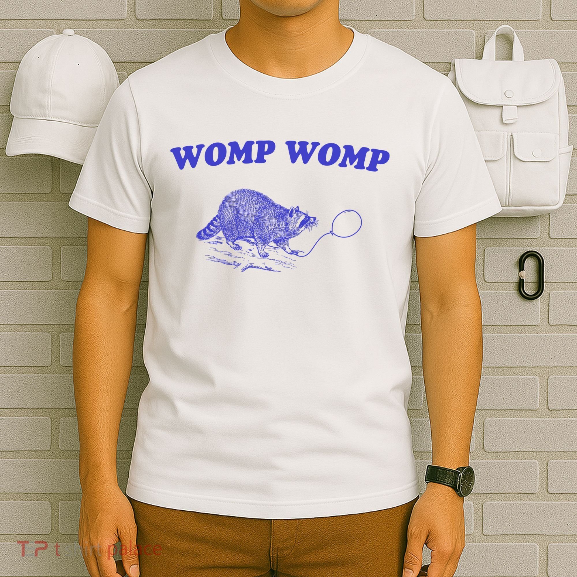 Womp Womp Funny Retro Raccoon T-Shirt