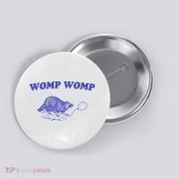 Womp Womp Funny Retro Raccoon Button thumb 0