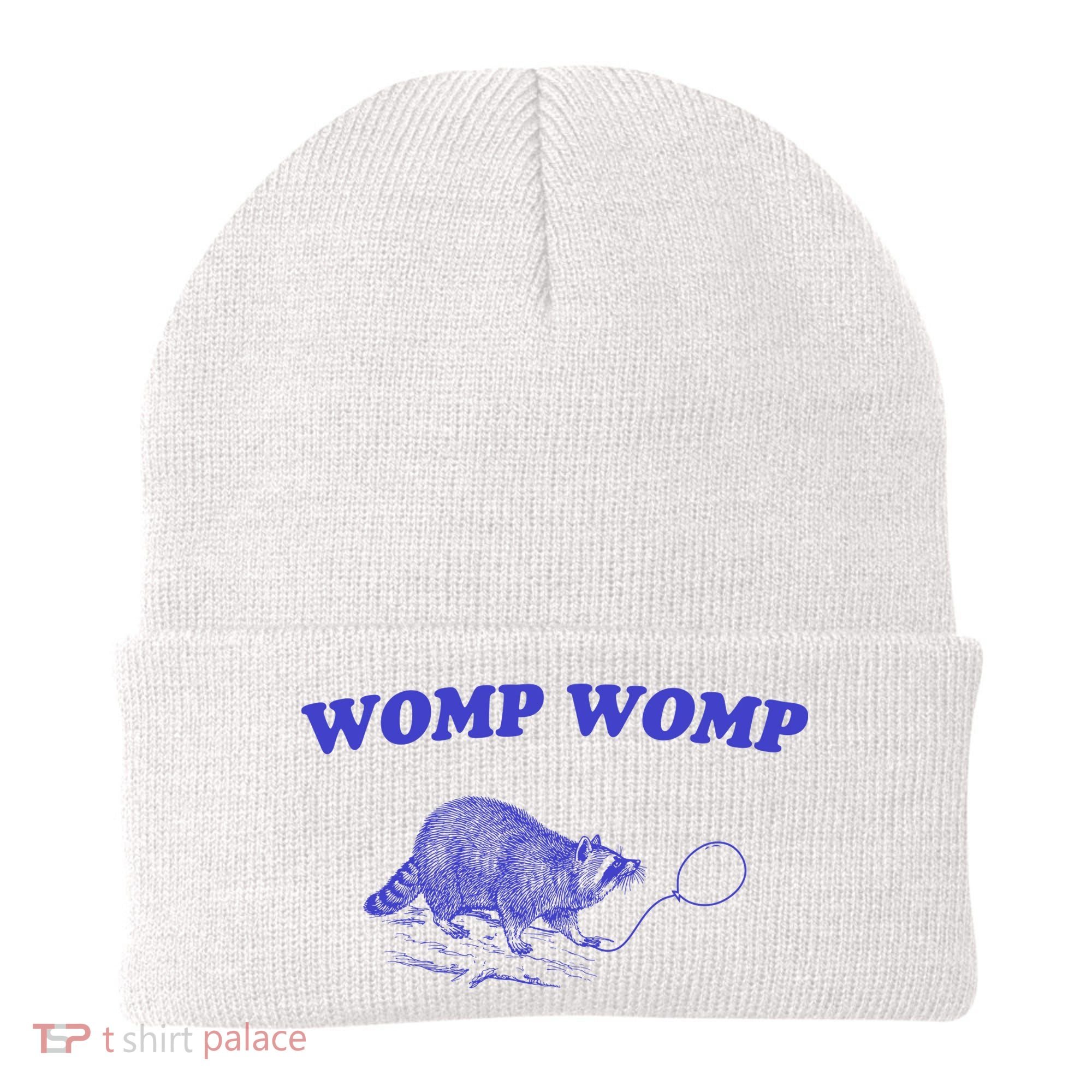 Womp Womp Funny Retro Raccoon Beanie