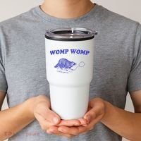 Womp Womp Funny Retro Raccoon Tumbler thumb 2