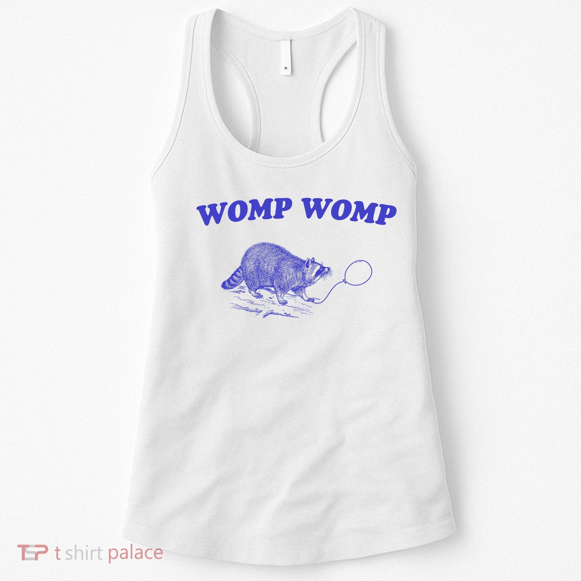 Womp Womp Funny Retro Raccoon Women's Tank Top