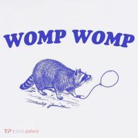 Womp Womp Funny Retro Raccoon Baby Bodysuit thumb 2