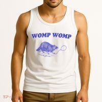 Womp Womp Funny Retro Raccoon Tank Top thumb 3