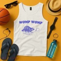 Womp Womp Funny Retro Raccoon Tank Top thumb 4