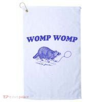 Womp Womp Funny Retro Raccoon Golf Towel thumb 0
