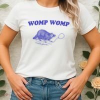 Womp Womp Funny Retro Raccoon Women's T-Shirt thumb 2