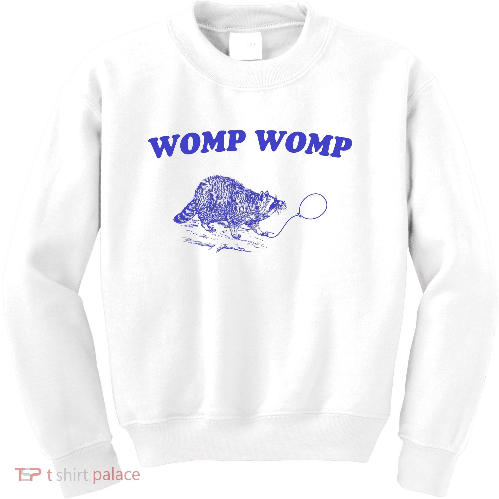 Womp Womp Funny Retro Raccoon Kids Sweatshirt