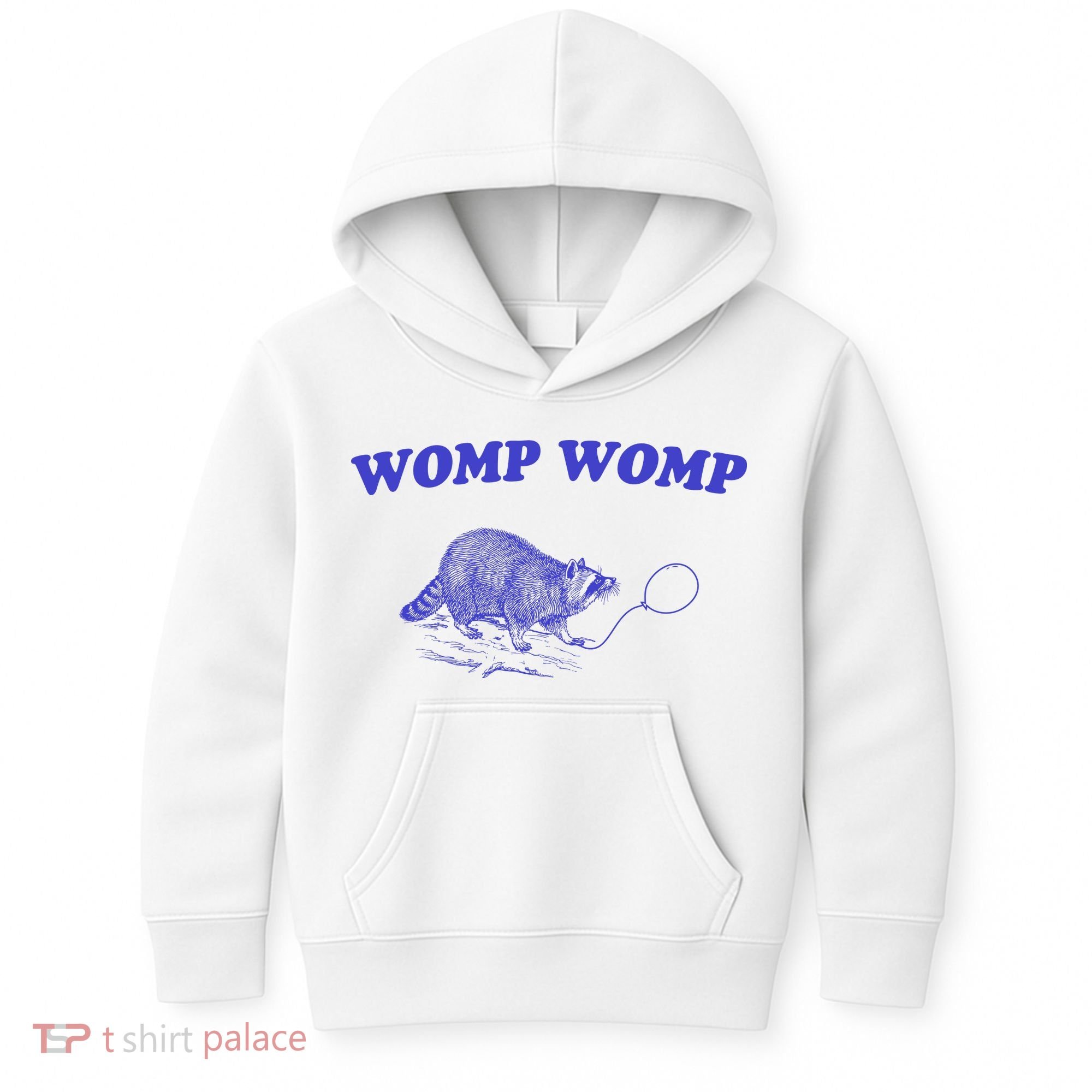 Womp Womp Funny Retro Raccoon Kids Hoodie