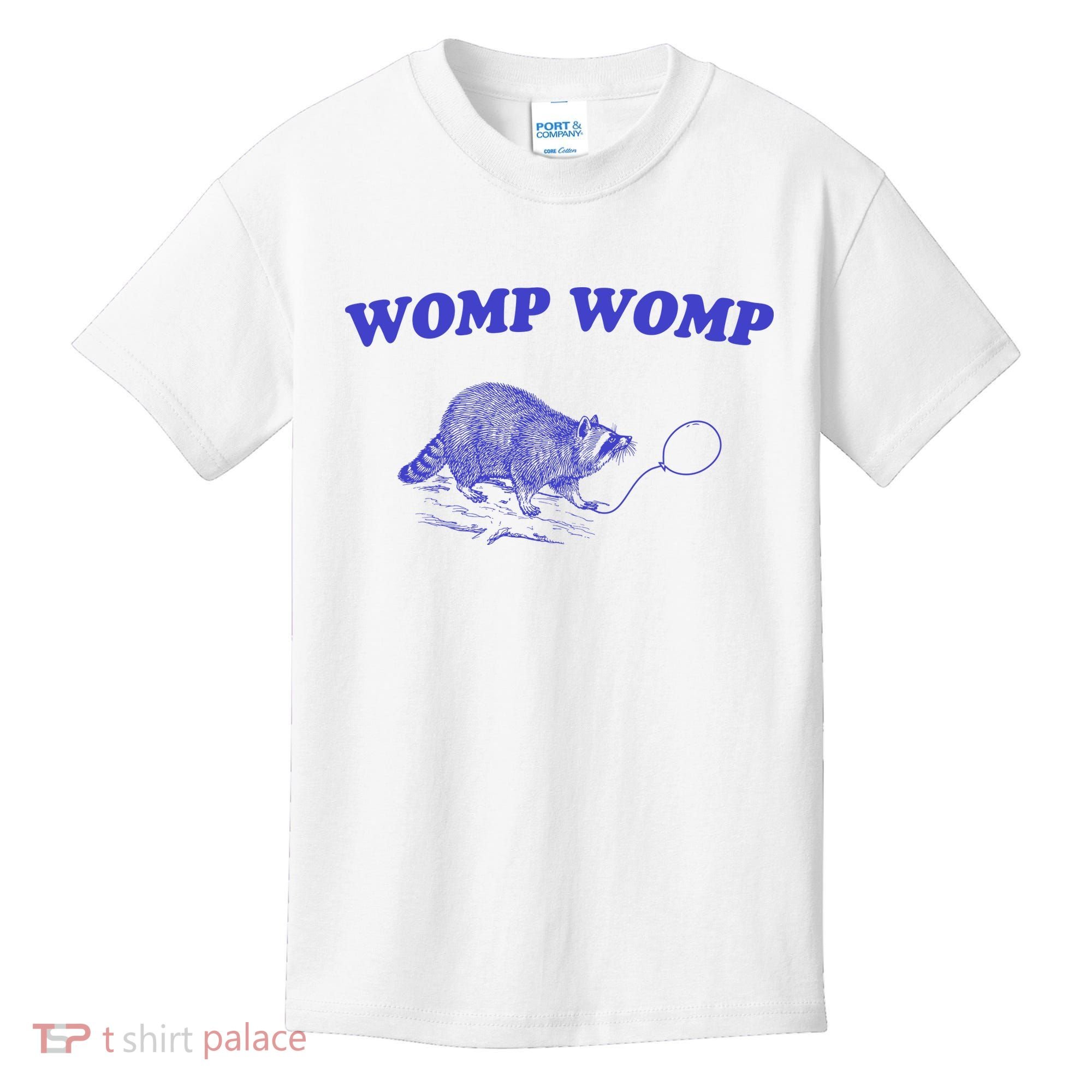 Womp Womp Funny Retro Raccoon Kids T-Shirt