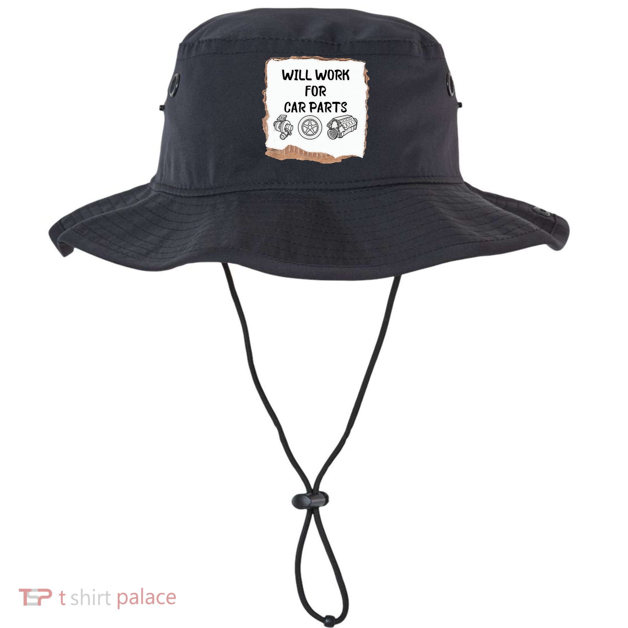 Will Work For Car Parts Car Enthusiast Muscle Car Bucket Hat