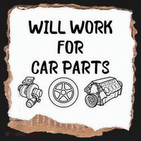 Will Work For Car Parts Car Enthusiast Muscle Car Women's Hoodie thumb 2