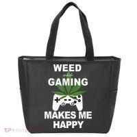 Weed While Gaming Cool Weed Lover Gamer Tote Bag thumb 0