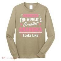 What World's Greatest Grandma Looks Like Mothers Day Long Sleeve Shirt thumb 0
