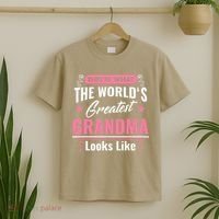 What World's Greatest Grandma Looks Like Mothers Day T-Shirt thumb 2