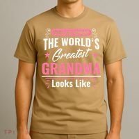 What World's Greatest Grandma Looks Like Mothers Day T-Shirt thumb 3