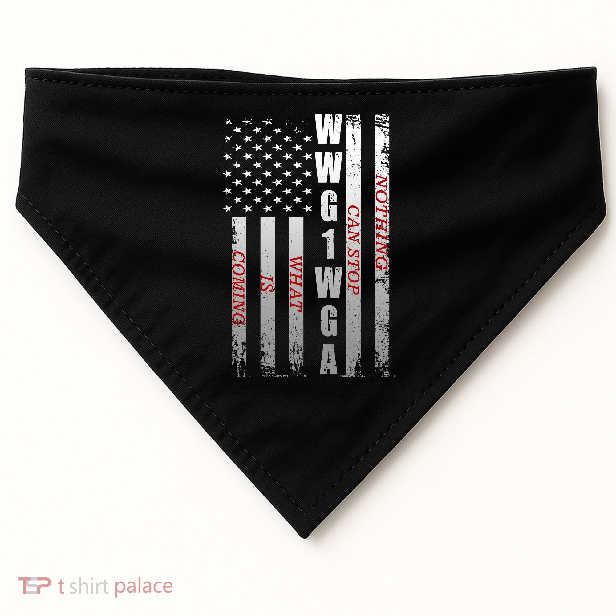 WWG1WGA Nothing Can Stop What Is Coming USA-Made Doggie Bandana