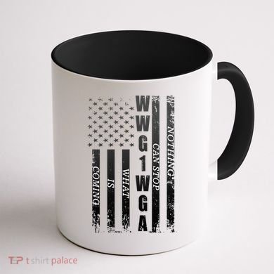 WWG1WGA Nothing Can Stop What Is Coming Coffee Mug back