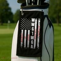 WWG1WGA Nothing Can Stop What Is Coming Golf Towel thumb 2