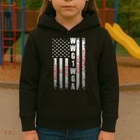 WWG1WGA Nothing Can Stop What Is Coming Kids Hoodie thumb 3