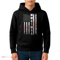 WWG1WGA Nothing Can Stop What Is Coming Kids Hoodie thumb 4