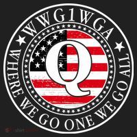 WWG1WGA Qanon Flag Emblem Women's Sweatshirt thumb 2