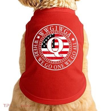 WWG1WGA Qanon Flag Emblem Doggie Tank