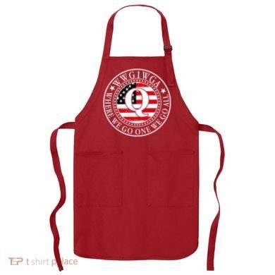 WWG1WGA Qanon Flag Emblem Apron