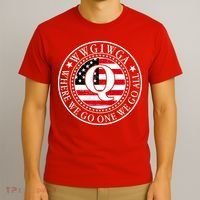 WWG1WGA Qanon Flag Emblem T-Shirt thumb 3