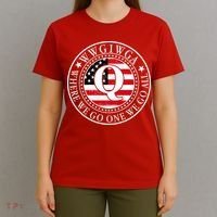 WWG1WGA Qanon Flag Emblem T-Shirt thumb 4
