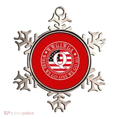 WWG1WGA Qanon Flag Emblem Ornament