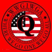 WWG1WGA Qanon Flag Emblem Santa Hat thumb 1