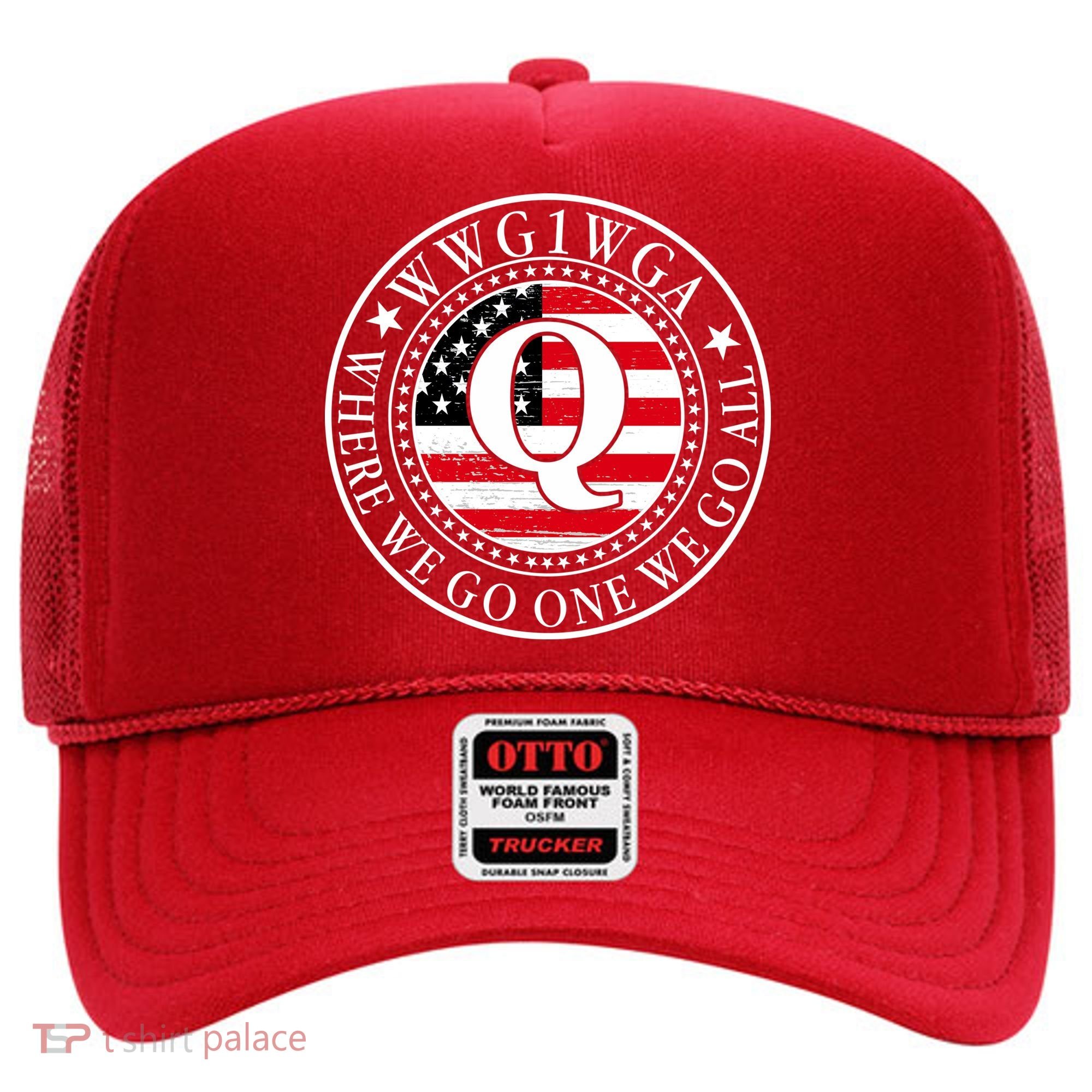 WWG1WGA Qanon Flag Emblem Hat