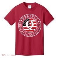 WWG1WGA Qanon Flag Emblem Kids T-Shirt thumb 0