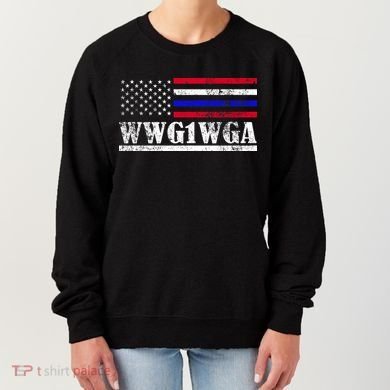 WWG1WGA Qanon Political Conspiracy Women's Sweatshirt