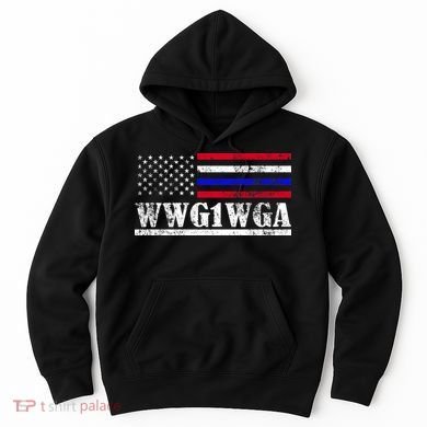 WWG1WGA Qanon Political Conspiracy Hoodie