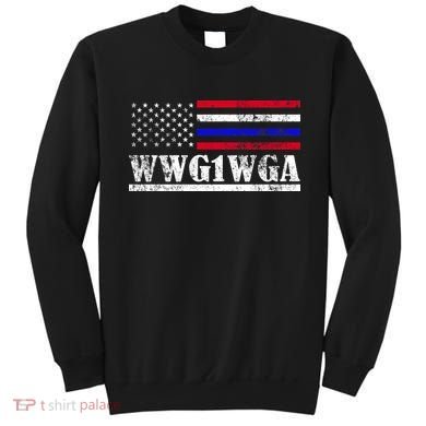 WWG1WGA Qanon Political Conspiracy Sweatshirt
