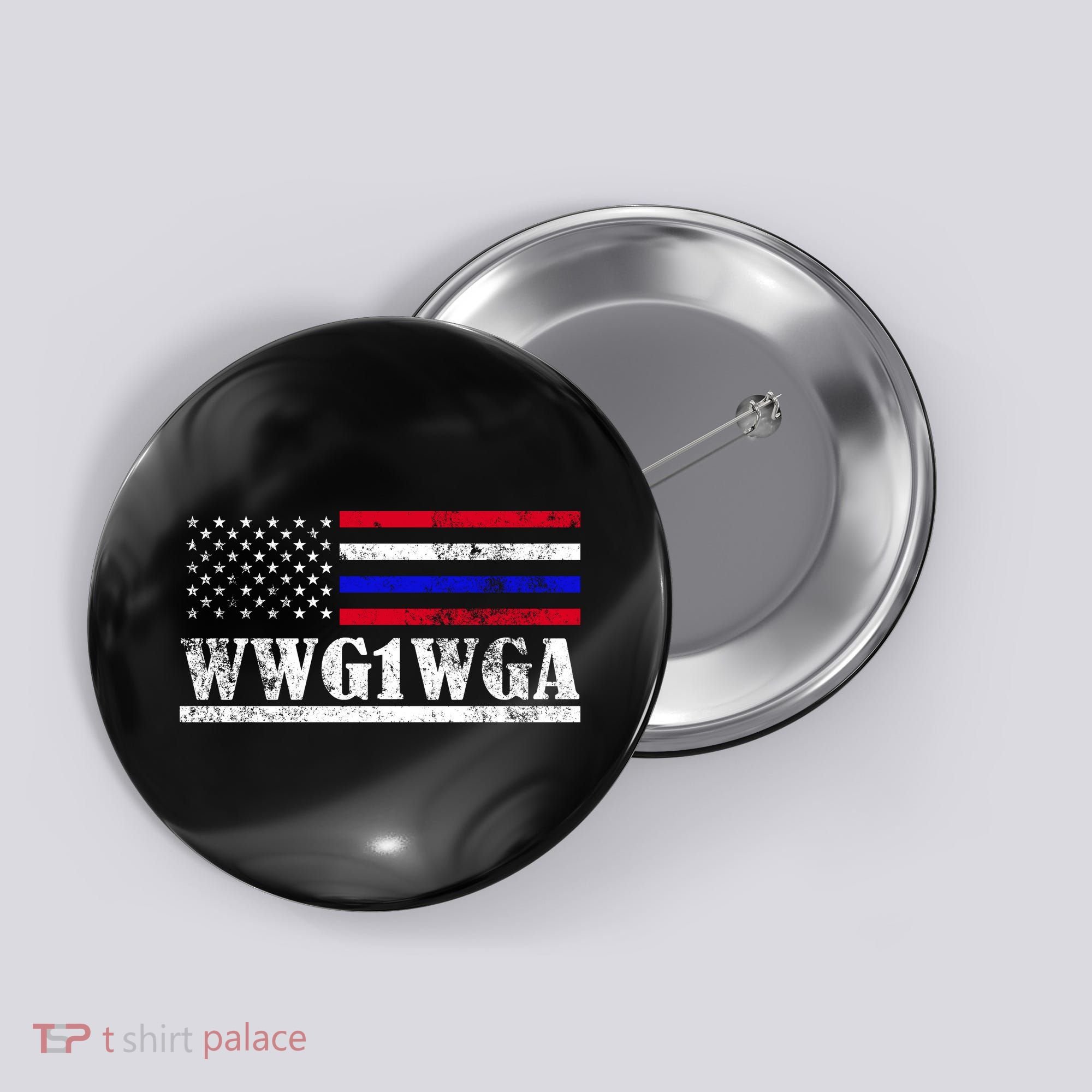 WWG1WGA Qanon Political Conspiracy Button