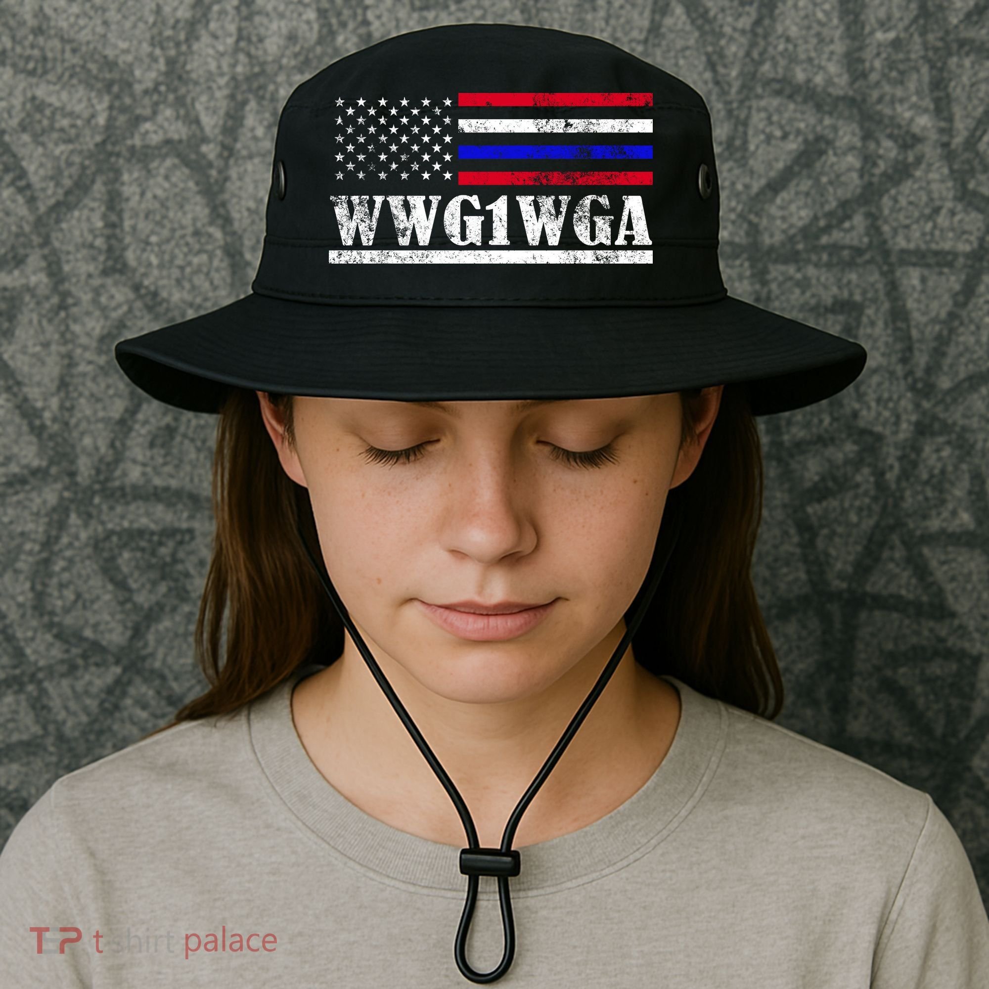 WWG1WGA Qanon Political Conspiracy Bucket Hat