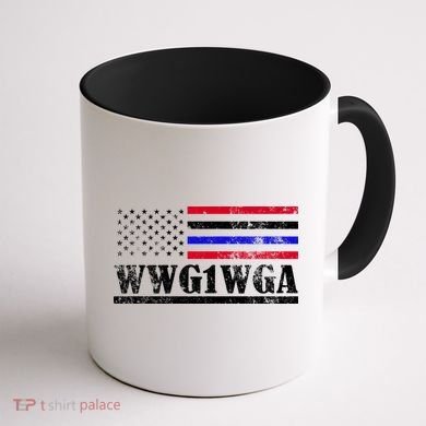 WWG1WGA Qanon Political Conspiracy Coffee Mug back